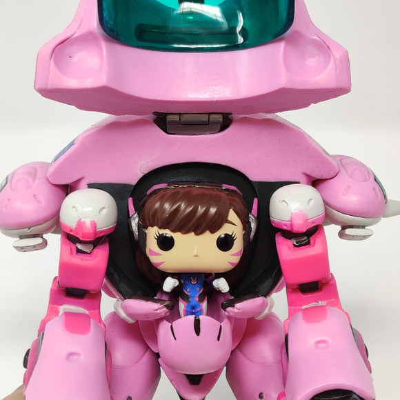Funko Pop Games Super 6 Inch Overwatch D.Va with Meka Mech Suit Tank #177 NO BOX - Picture 2 of 16